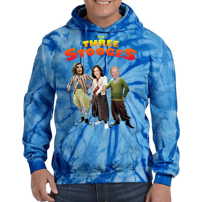 Biden Harris Warren The 3 Stooges Tie Dye Hoodie