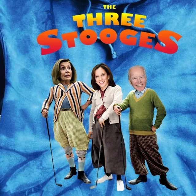 Biden Harris Warren The 3 Stooges Tie Dye Hoodie