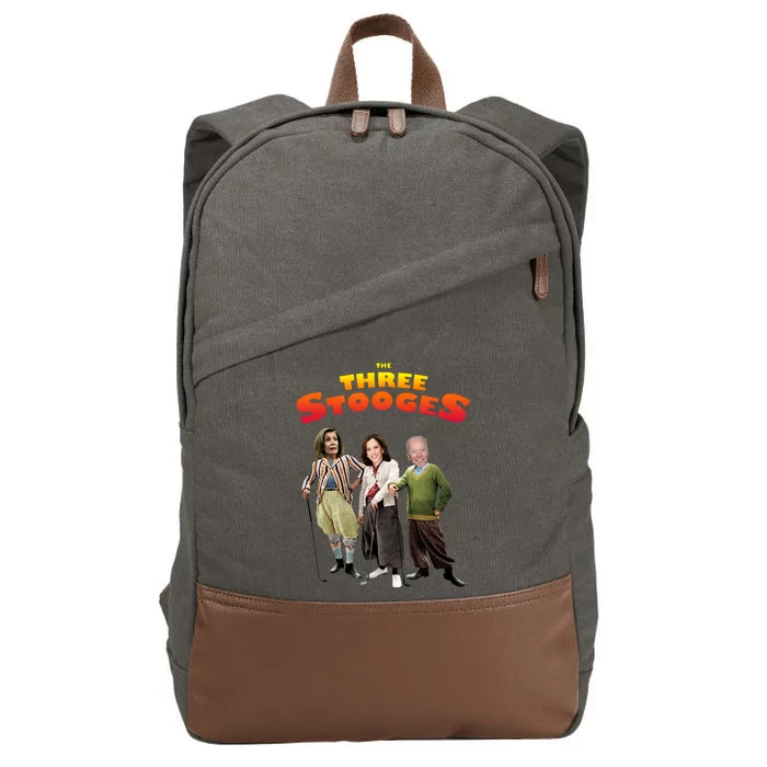 Biden Harris Warren The 3 Stooges Cotton Canvas Backpack