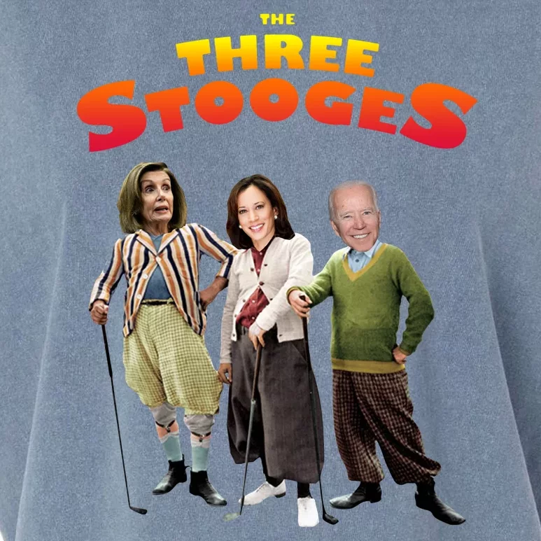 Biden Harris Warren The 3 Stooges Garment-Dyed Women's Muscle Tee