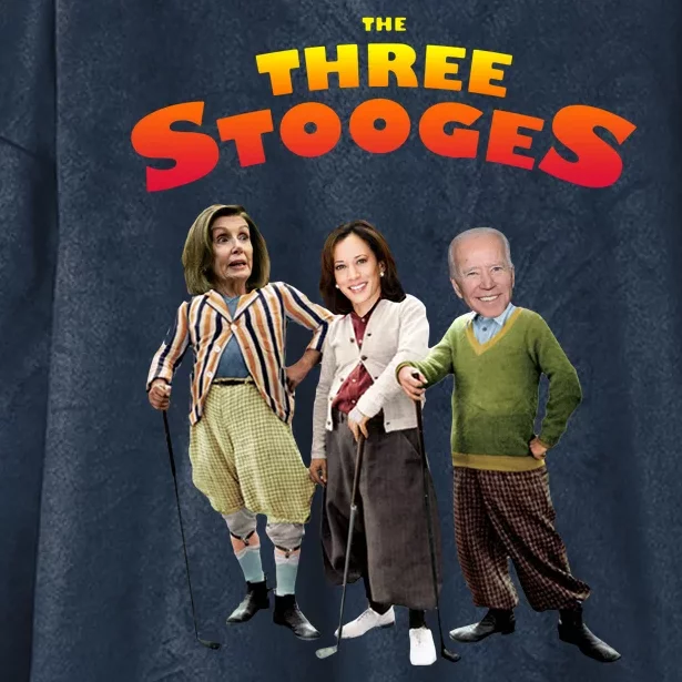 Biden Harris Warren The 3 Stooges Hooded Wearable Blanket