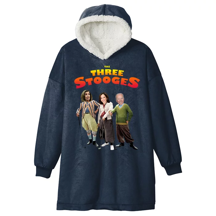 Biden Harris Warren The 3 Stooges Hooded Wearable Blanket