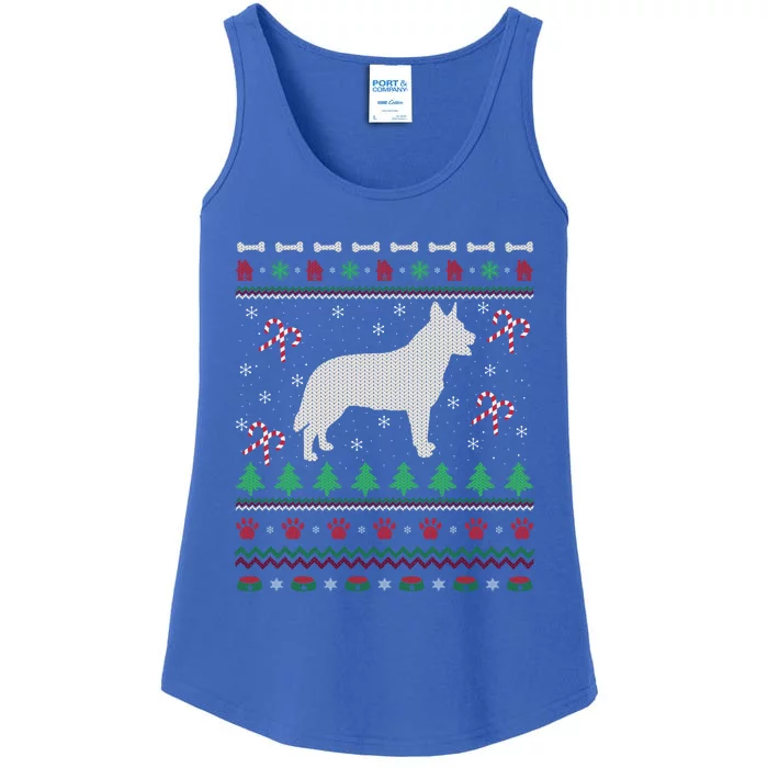 Blue Heeler Xmas Gift Ugly Blue Heeler Christmas Gift Ladies Essential Tank