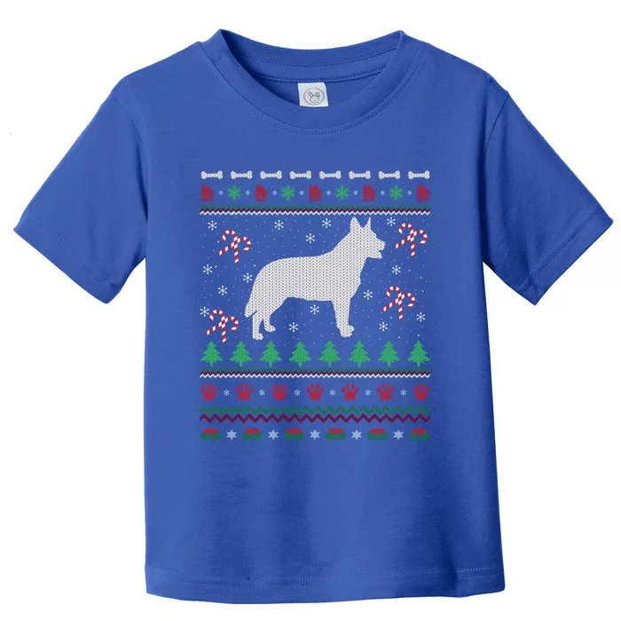 Blue Heeler Xmas Gift Ugly Blue Heeler Christmas Gift Toddler T-Shirt