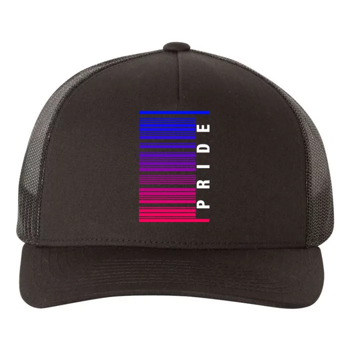 Bi Pride Barcode Bisexual Yupoong Adult 5-Panel Trucker Hat