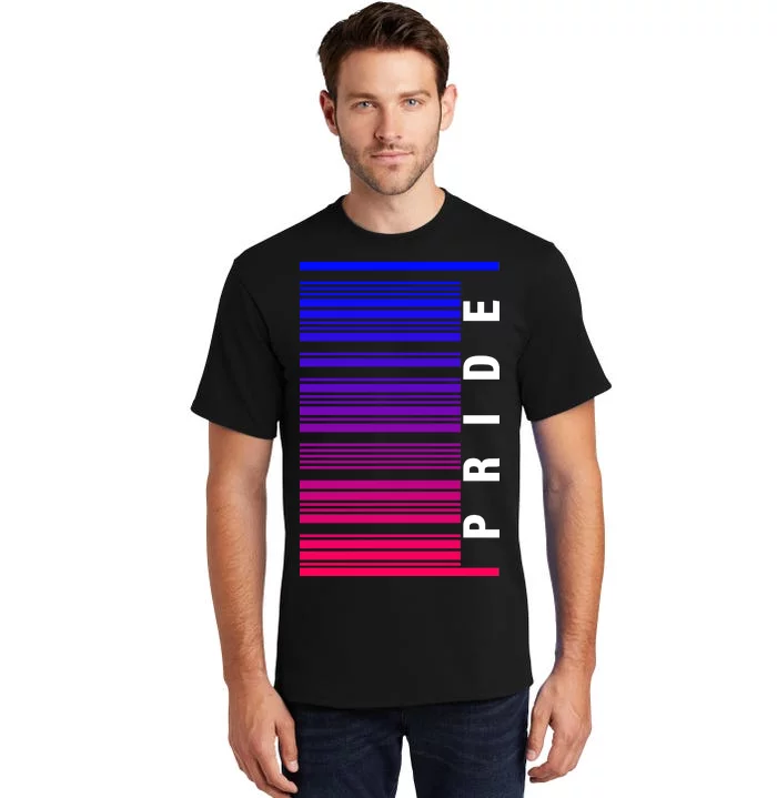 Bi Pride Barcode Bisexual Tall T-Shirt