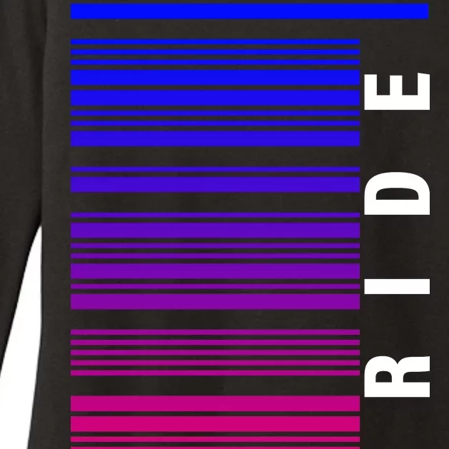 Bi Pride Barcode Bisexual Womens CVC Long Sleeve Shirt