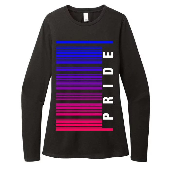 Bi Pride Barcode Bisexual Womens CVC Long Sleeve Shirt