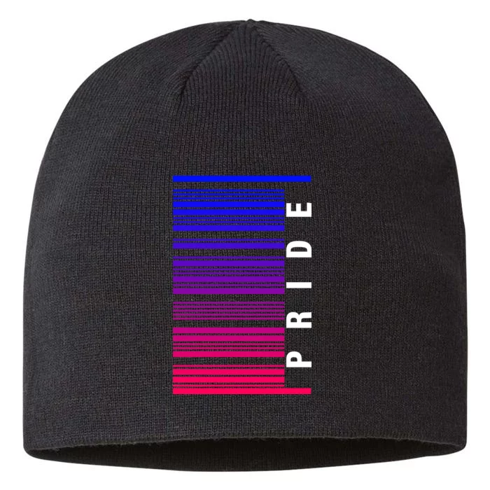 Bi Pride Barcode Bisexual 8 1/2in Sustainable Knit Beanie