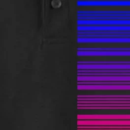 Bi Pride Barcode Bisexual Dry Zone Grid Performance Polo