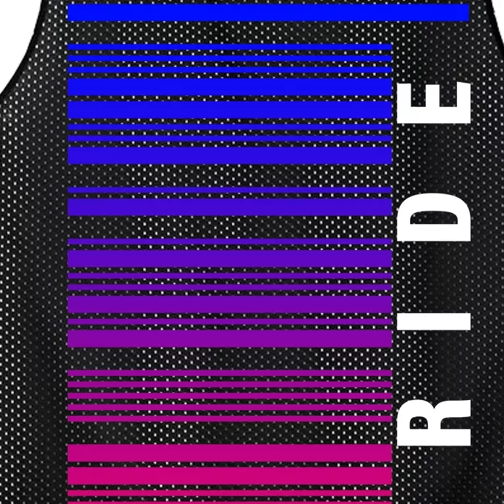 Bi Pride Barcode Bisexual Mesh Reversible Basketball Jersey Tank