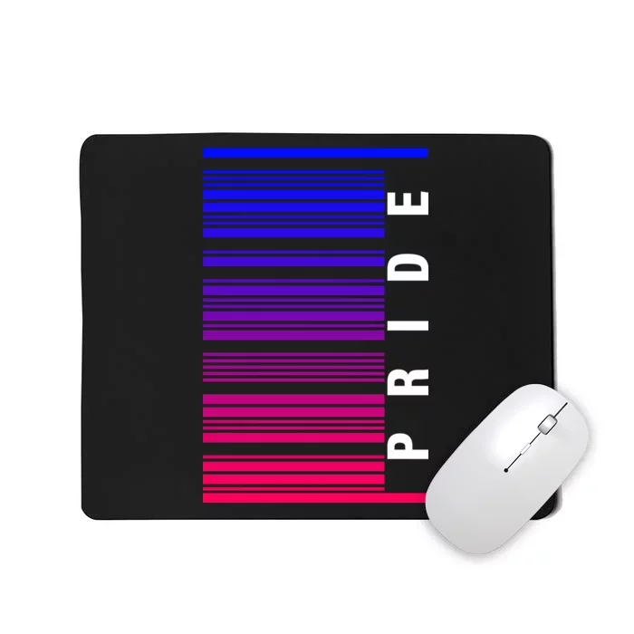 Bi Pride Barcode Bisexual Mousepad