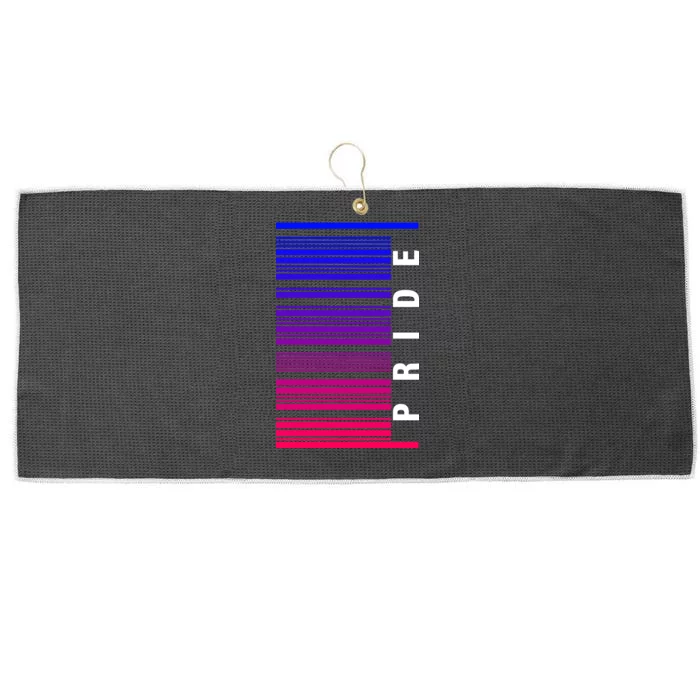 Bi Pride Barcode Bisexual Large Microfiber Waffle Golf Towel