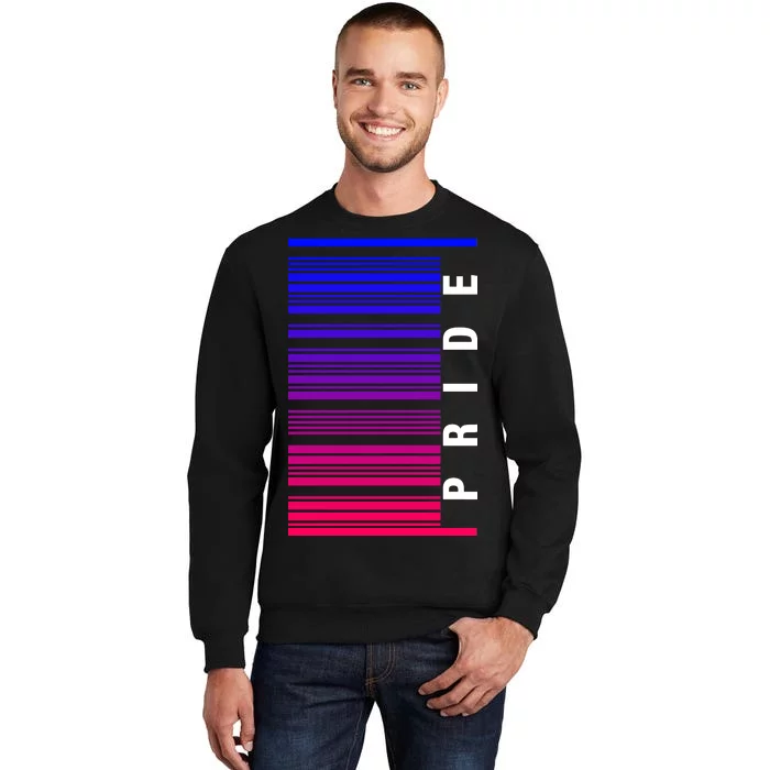 Bi Pride Barcode Bisexual Tall Sweatshirt