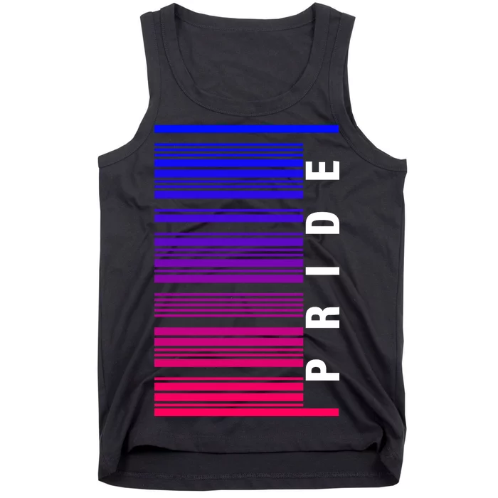 Bi Pride Barcode Bisexual Tank Top