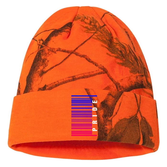 Bi Pride Barcode Bisexual Kati - 12in Camo Beanie