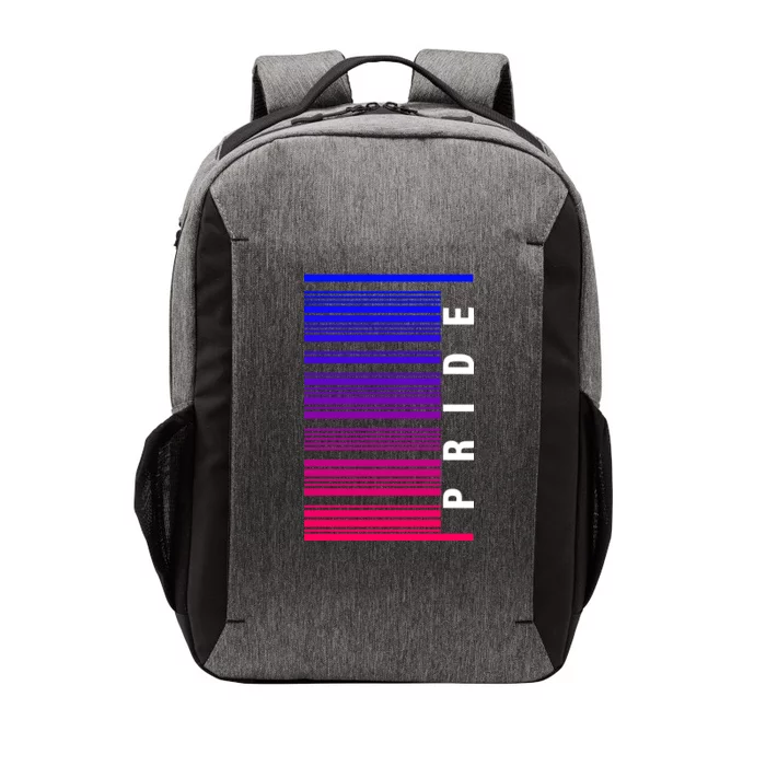 Bi Pride Barcode Bisexual Vector Backpack