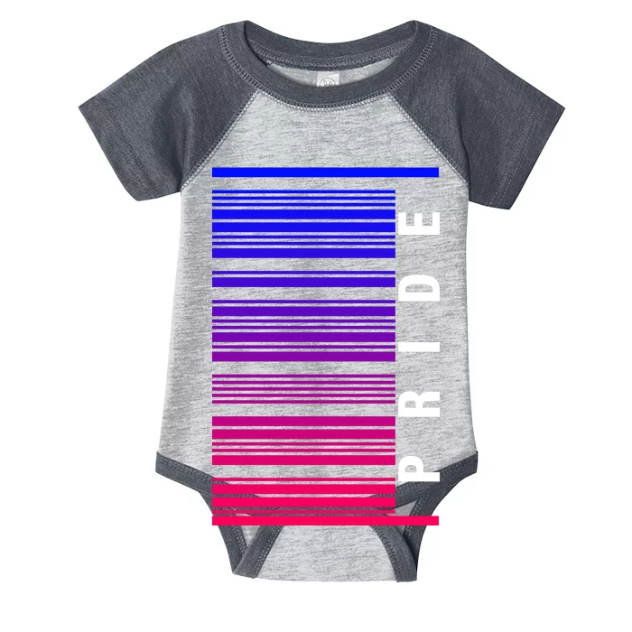 Bi Pride Barcode Bisexual Infant Baby Jersey Bodysuit