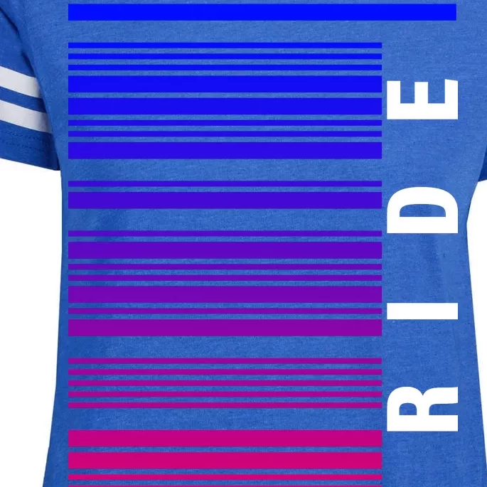 Bi Pride Barcode Bisexual Enza Ladies Jersey Football T-Shirt