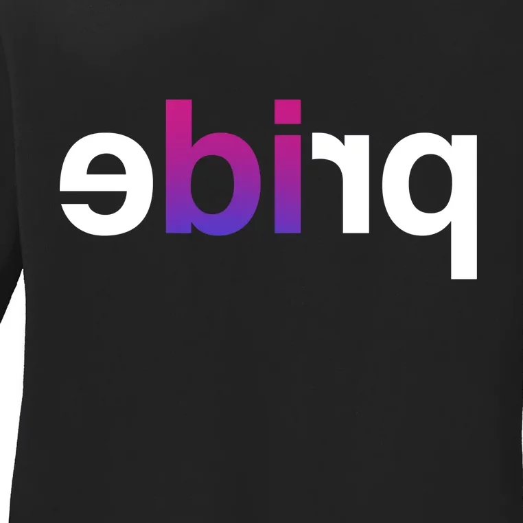 Bi Pride Parade BiSexual Ladies Long Sleeve Shirt