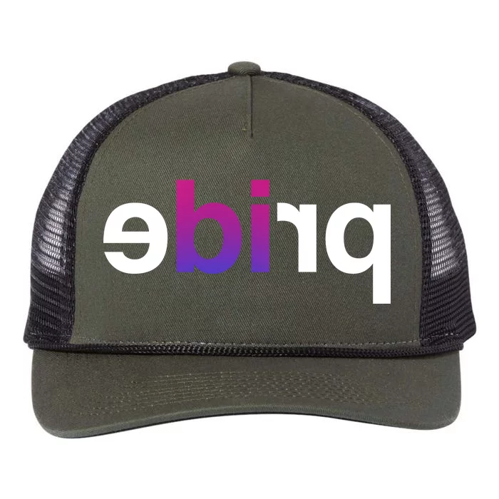 Bi Pride Parade BiSexual Retro Rope Trucker Hat Cap