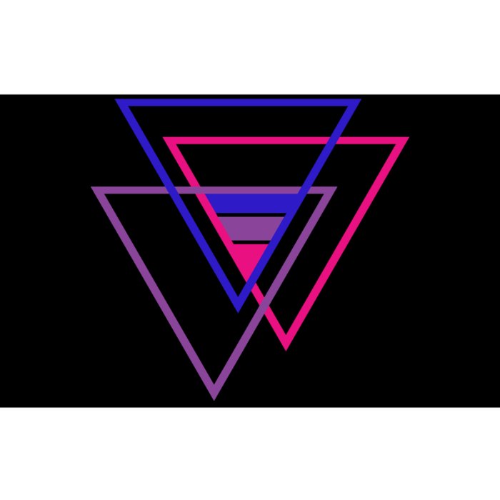 Bi Pride Triangle Bumper Sticker