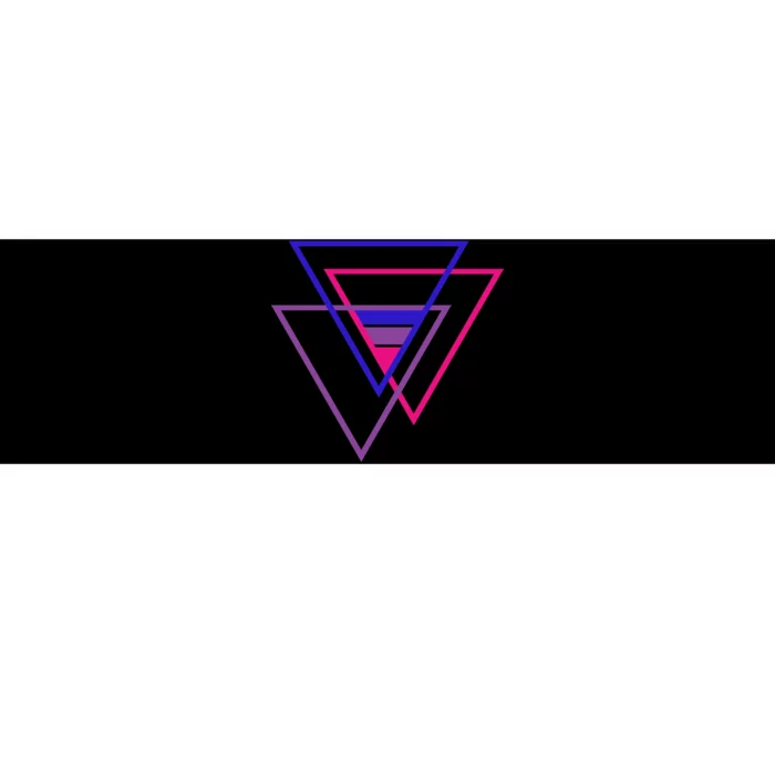 Bi Pride Triangle Bumper Sticker