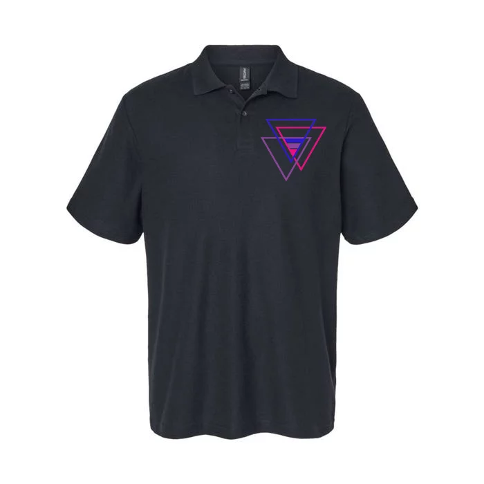 Bi Pride Triangle Softstyle Adult Sport Polo