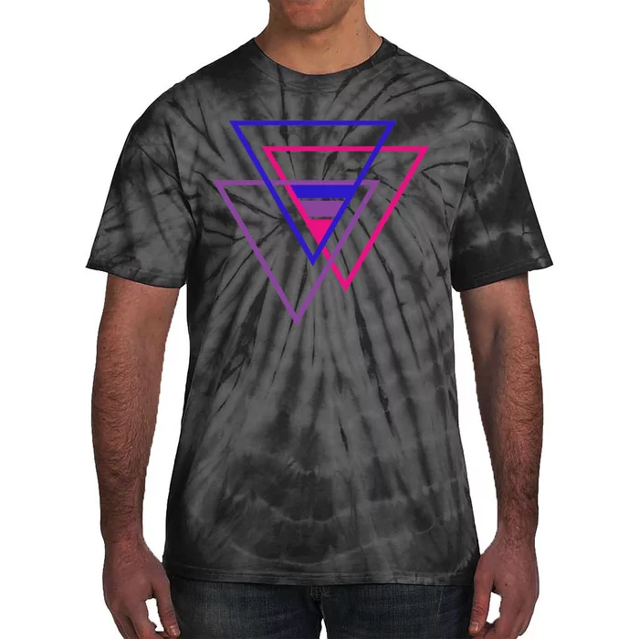 Bi Pride Triangle Tie-Dye T-Shirt