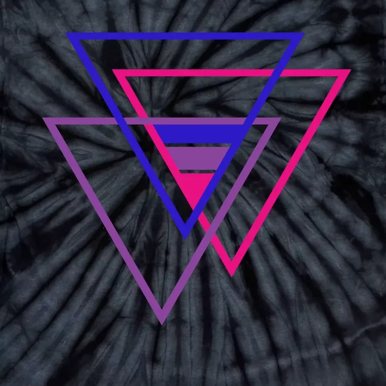 Bi Pride Triangle Tie-Dye T-Shirt