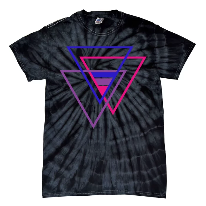 Bi Pride Triangle Tie-Dye T-Shirt