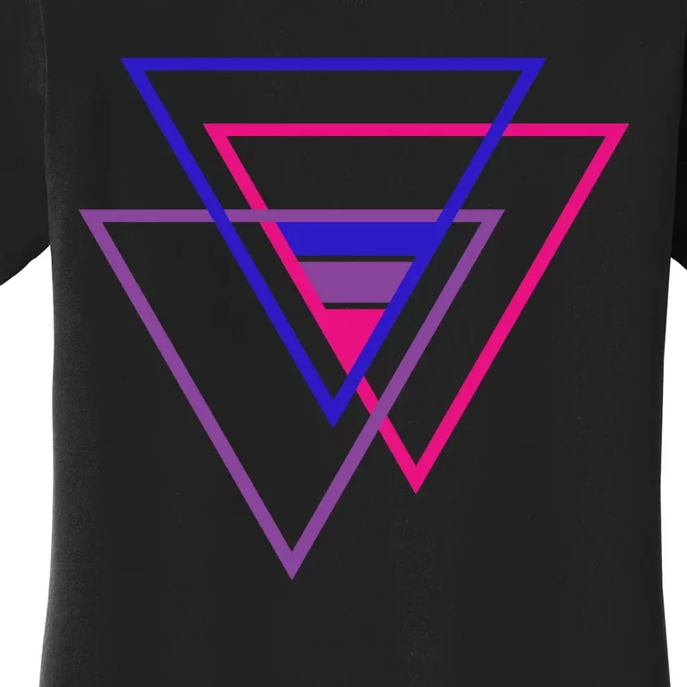 Bi Pride Triangle Women's T-Shirt