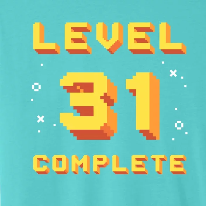 Born In 1990 Level 31 Complete 31th Birthday Retro Gaming Gift ChromaSoft Performance T-Shirt