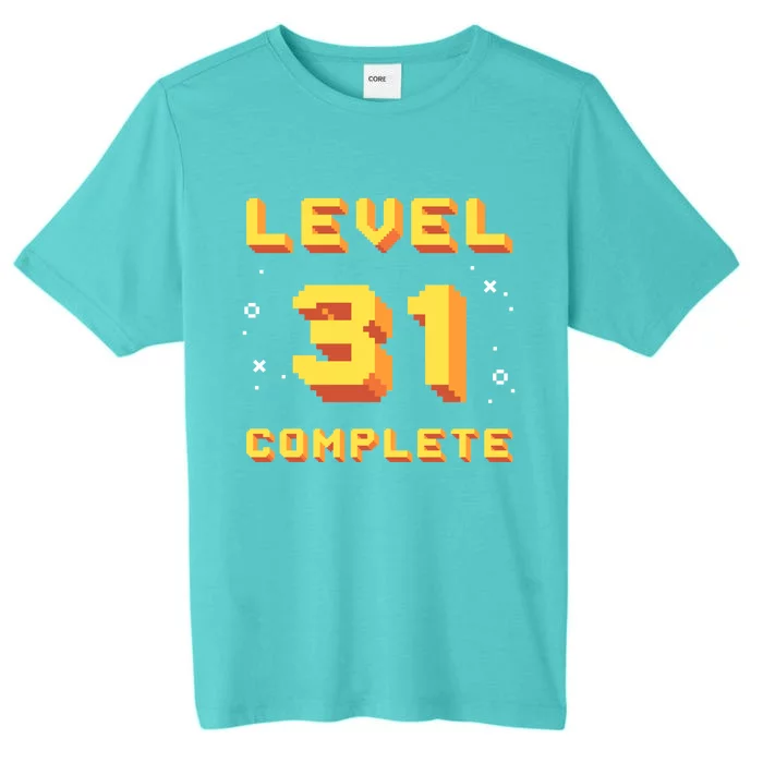 Born In 1990 Level 31 Complete 31th Birthday Retro Gaming Gift ChromaSoft Performance T-Shirt