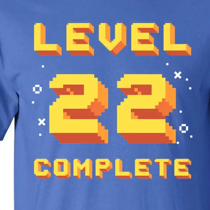 Born In 1999 Level 22 Complete 22th Birthday Retro Gaming Gift Tall T-Shirt