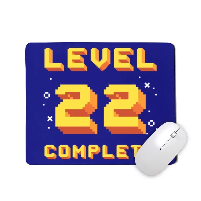 Born In 1999 Level 22 Complete 22th Birthday Retro Gaming Gift Mousepad