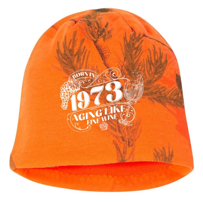 Born In 1973 50th Birthday Aging Like Fine Wine Kati - Camo Knit Beanie