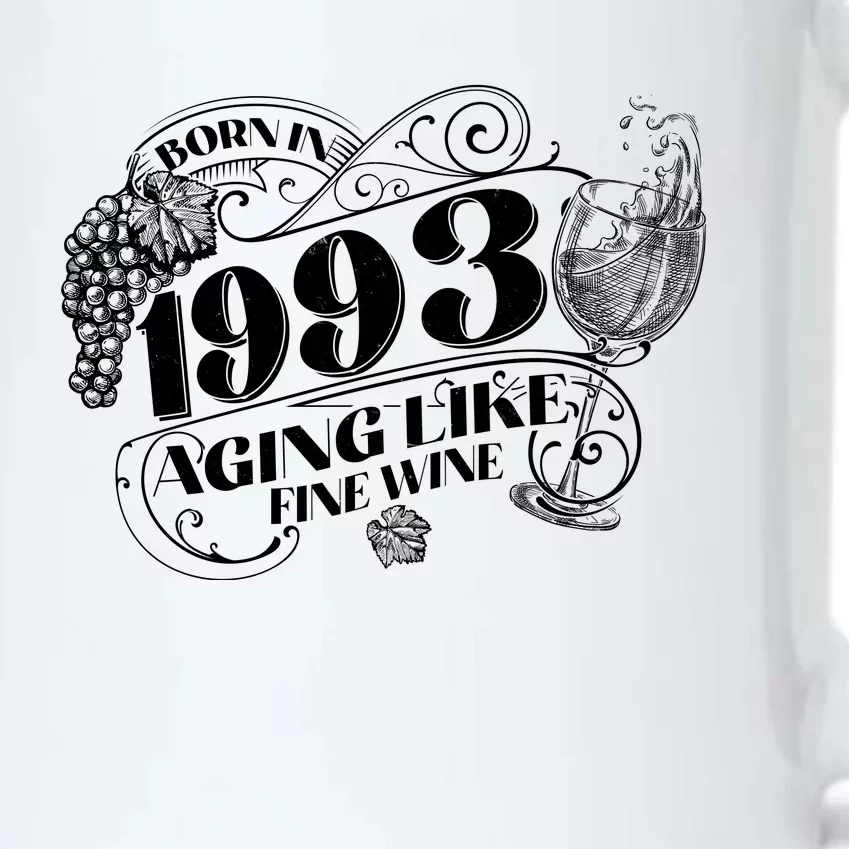 Born In 1993 30th Birthday Aging Like Fine Wine Black Color Changing Mug