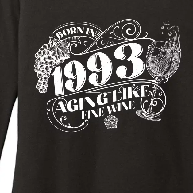 Born In 1993 30th Birthday Aging Like Fine Wine Womens CVC Long Sleeve Shirt