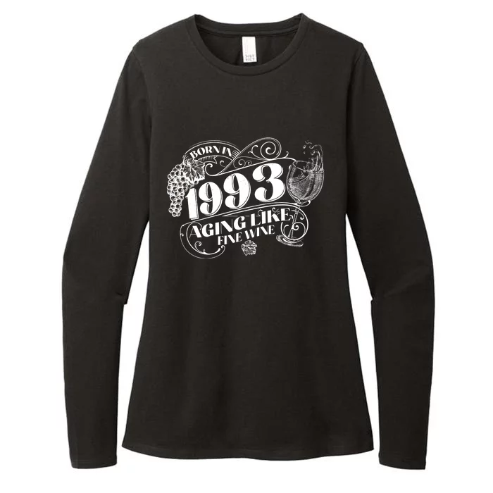 Born In 1993 30th Birthday Aging Like Fine Wine Womens CVC Long Sleeve Shirt