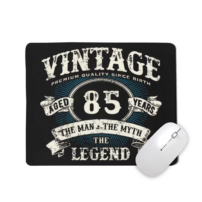 Born In 1937 Vintage Classic Dude 85th Years Old Birthday Mousepad