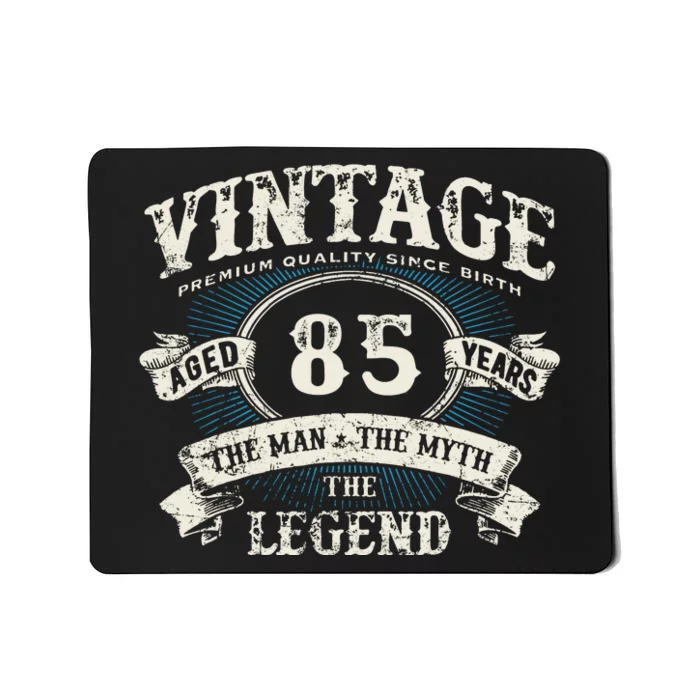 Born In 1937 Vintage Classic Dude 85th Years Old Birthday Mousepad