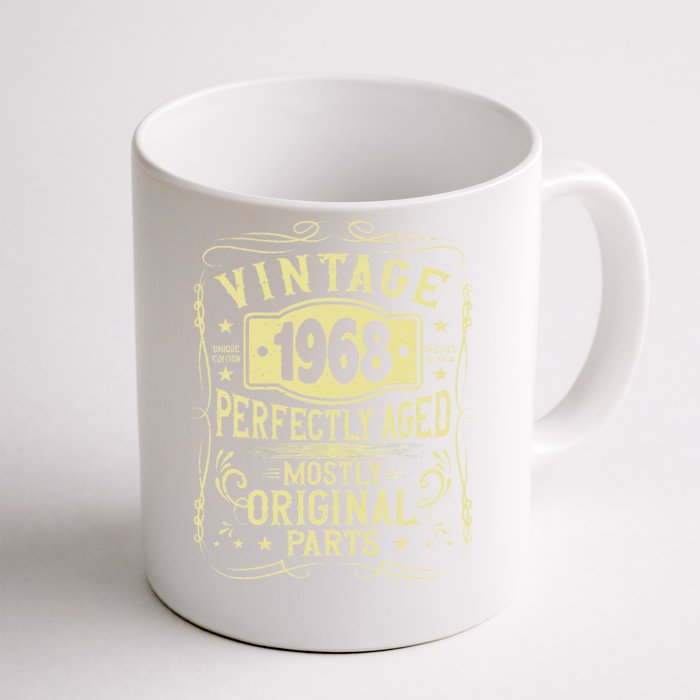 Born In 1968 Birthday, Vintage, Perfectly Aged, Made In 1968 Front & Back Coffee Mug