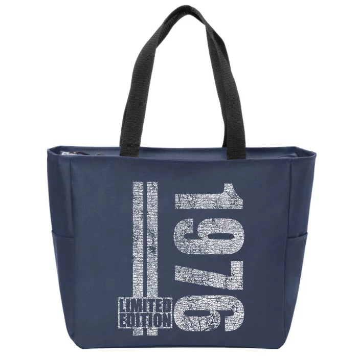 Born In 1976 Limited Edition Birthday Gift For Zip Tote Bag