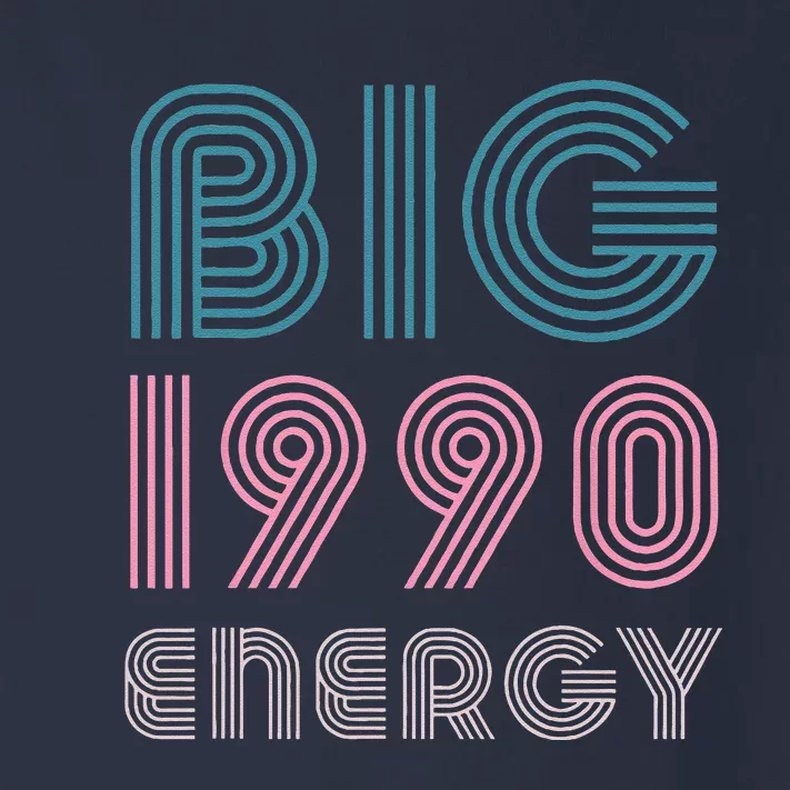 Born In 1990 33 Years Old Birthday Big 1990 Energy 90s Toddler Long Sleeve Shirt