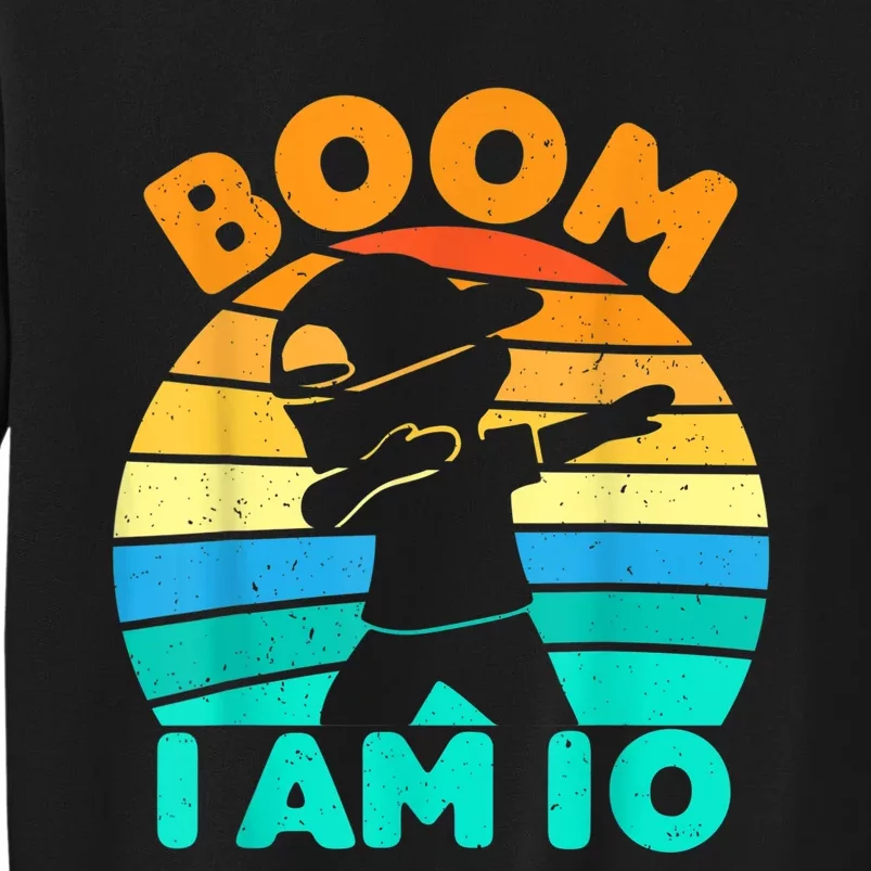 Boom I'm 10 Years Old 10th Birthday Party Dabbing K.i.d.s Boys Sweatshirt