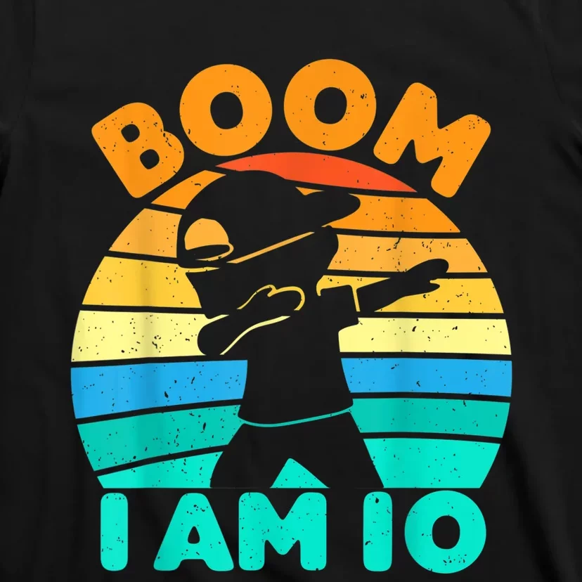 Boom I'm 10 Years Old 10th Birthday Party Dabbing K.i.d.s Boys T-Shirt