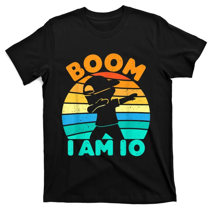 Boom I'm 10 Years Old 10th Birthday Party Dabbing K.i.d.s Boys T-Shirt