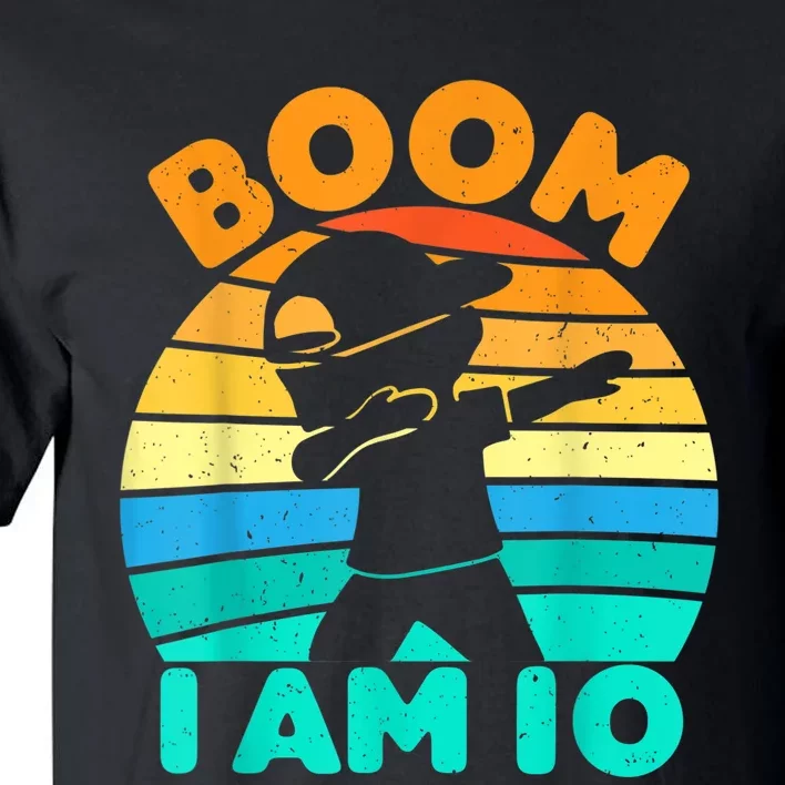 Boom I'm 10 Years Old 10th Birthday Party Dabbing K.i.d.s Boys Tall T-Shirt