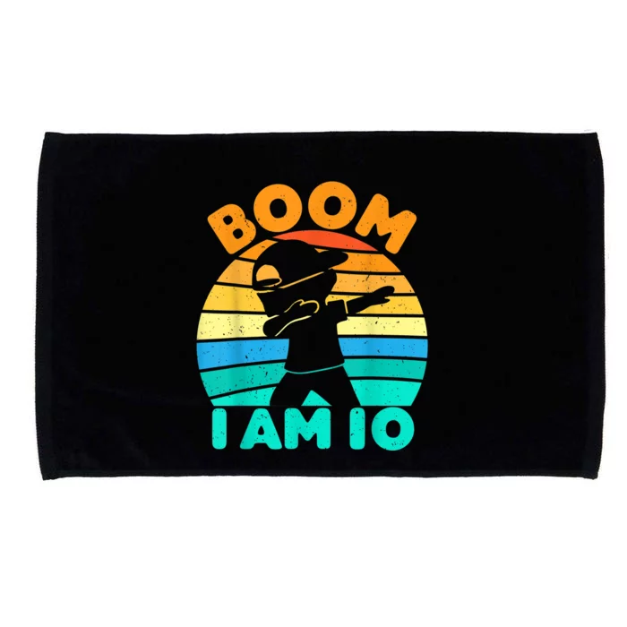 Boom I'm 10 Years Old 10th Birthday Party Dabbing K.i.d.s Boys Microfiber Hand Towel